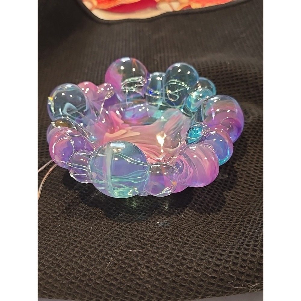 Handmade Resin‎ Bubble Bowl Decoration Keys Gift Wrapped Candy Light Up 656